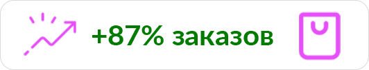 Рост заказов на 87%